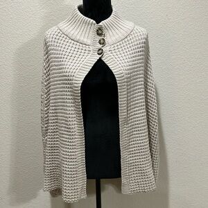 Brown Knit Cape